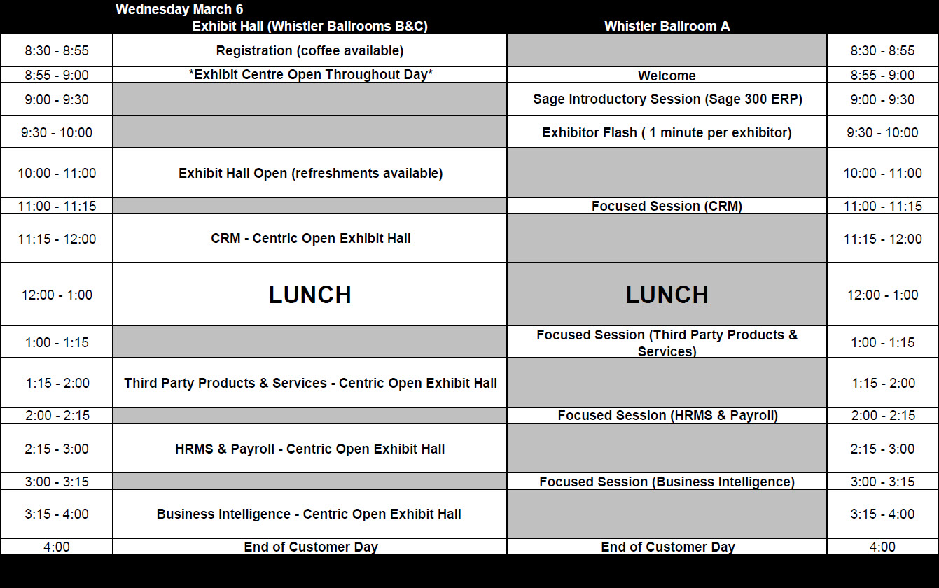 customer day agenda